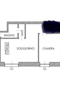 Bilocale piazza della Nunziata, Genova (zona Centro Storico) - planimetria 1