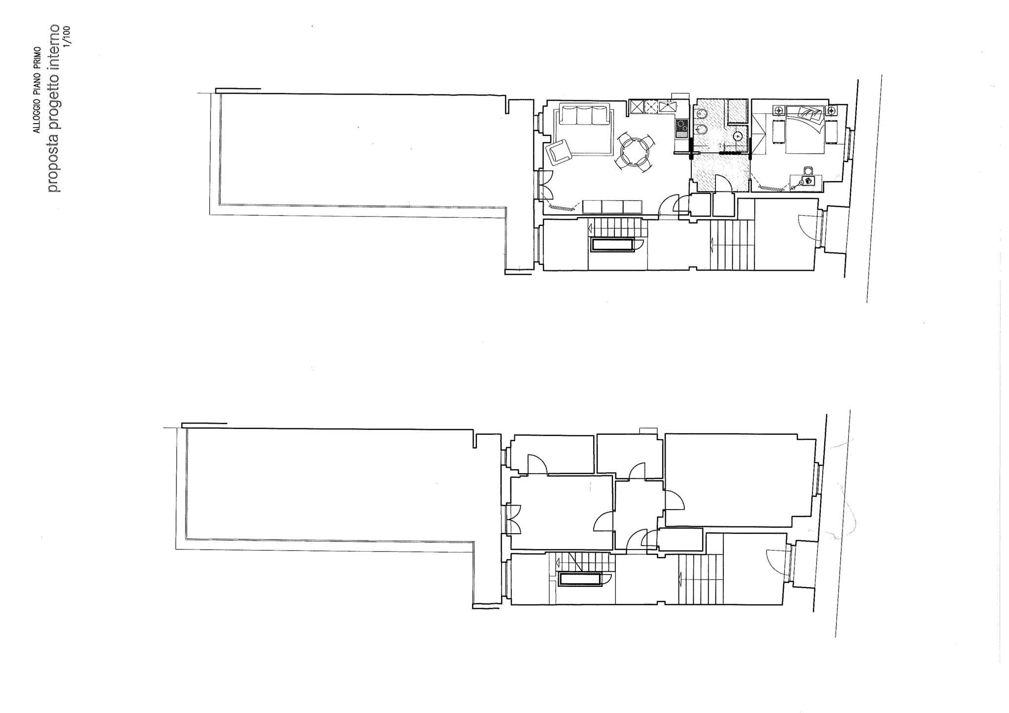 Two-room apartment Alba - floor plans 1