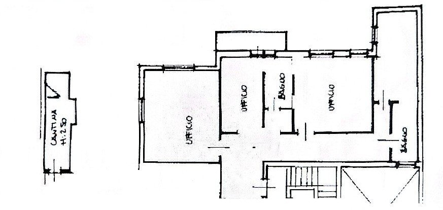 Ufficio piazzale Arrigo Boito, Parma - planimetria 1