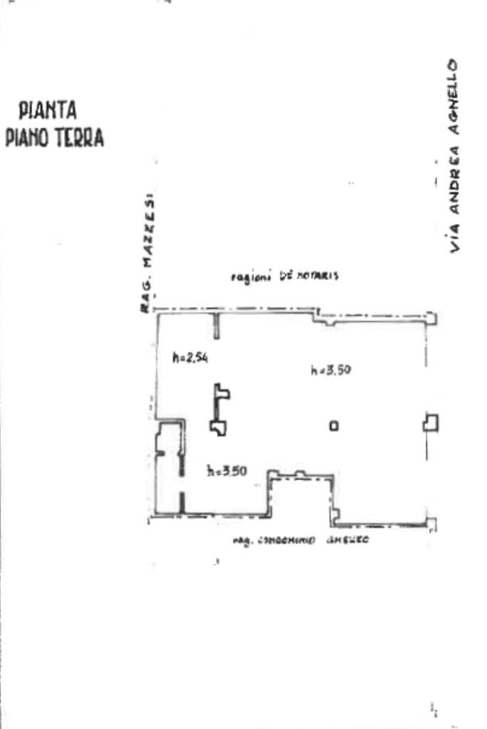 Negozio Via Andrea Agnello, Ravenna - planimetria 1