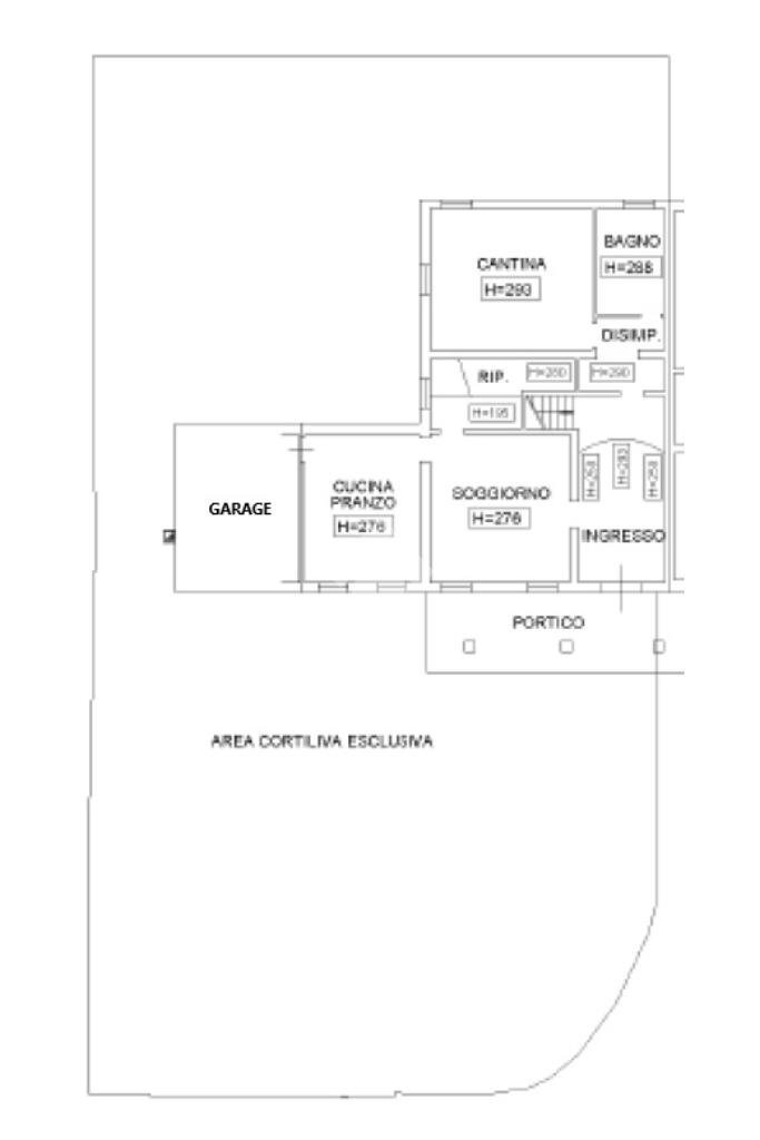 Semi-detached house Via Fabbrico, Campagnola Emilia - floor plans 1