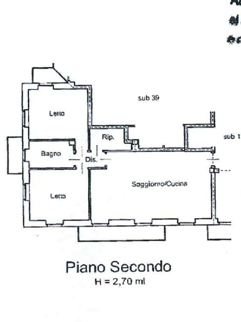 Four-room apartment Piazza Piave, Cossato - floor plans 1