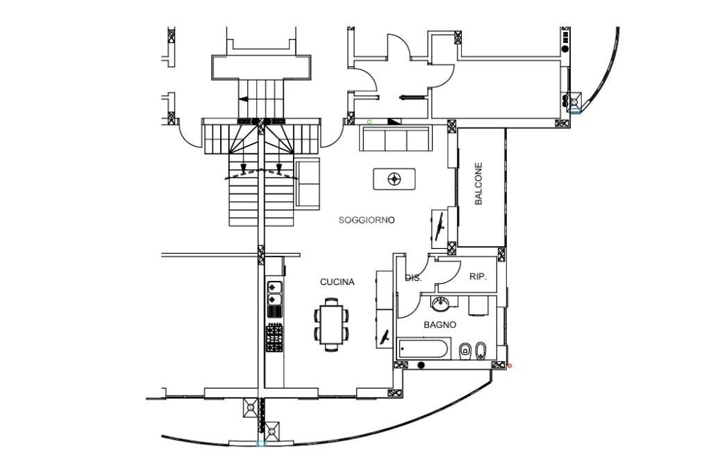 Quadrilocale Via Stadio Comunale, Cavallermaggiore - planimetria 1