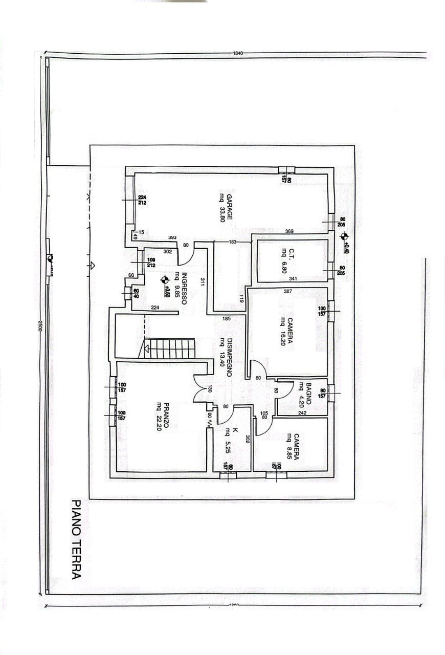 Villa Bifamiliare Massa Lombarda - planimetria 1