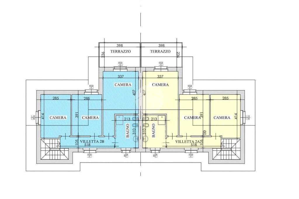 Portion of a house Via delle Vigne, Lombardore - floor plans 1