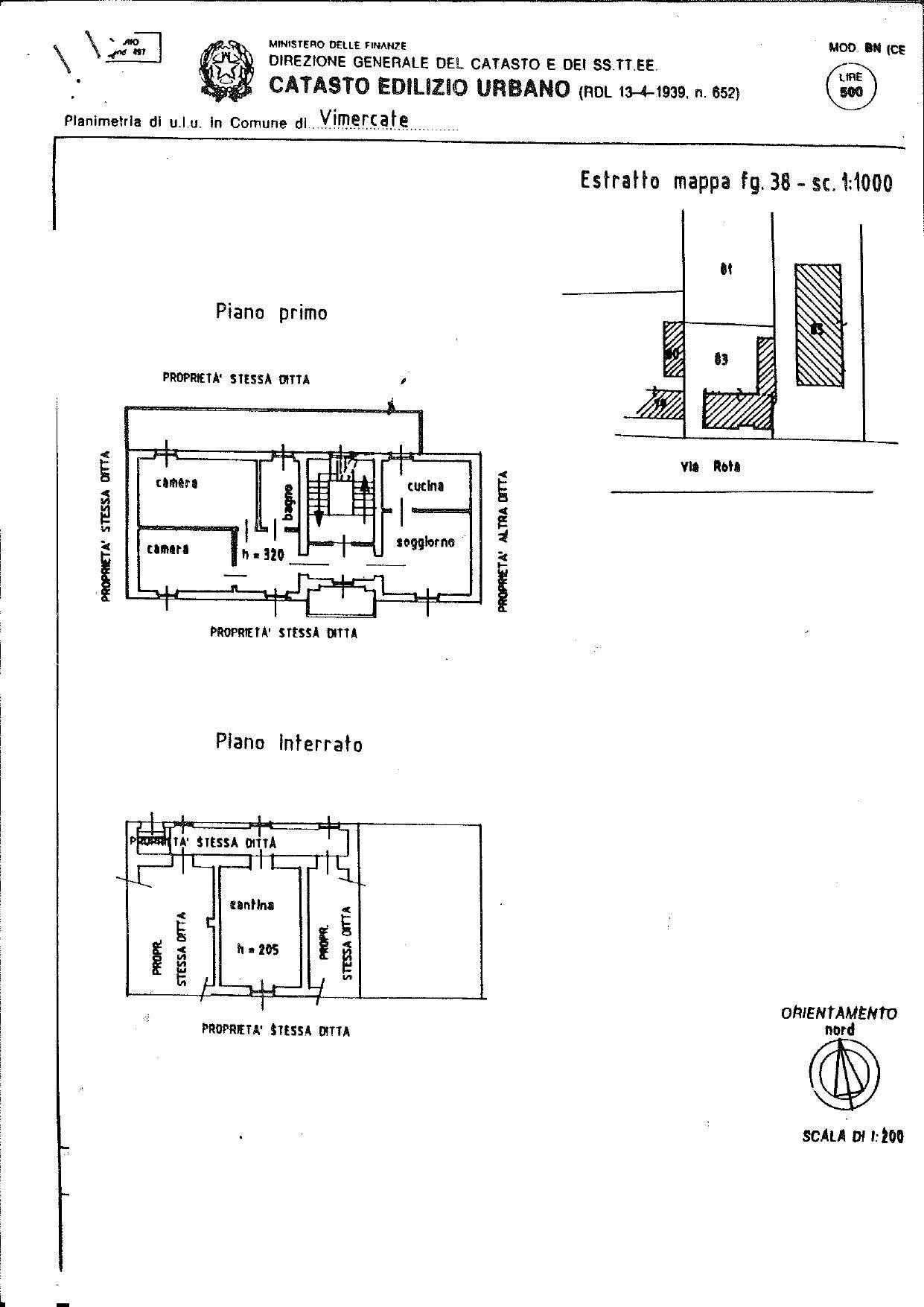 Foto 23 - Three-room apartment I. ROTA, Vimercate - floor plans 1
