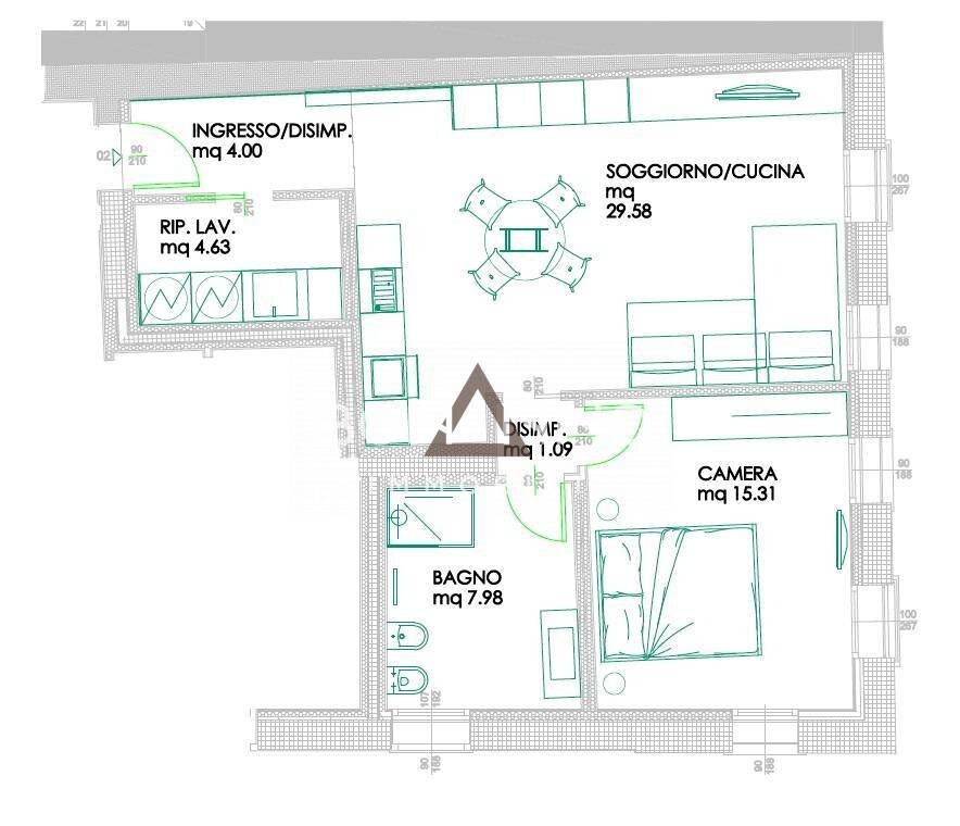 Foto 10 - Bilocale VIA ROMA, Cittadella - planimetria 1
