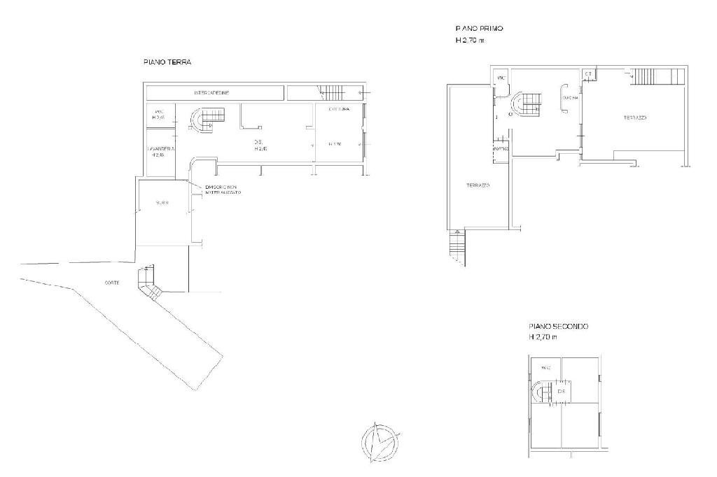 Casa semi indipendente Via Falcinello, Sarzana - planimetria 1
