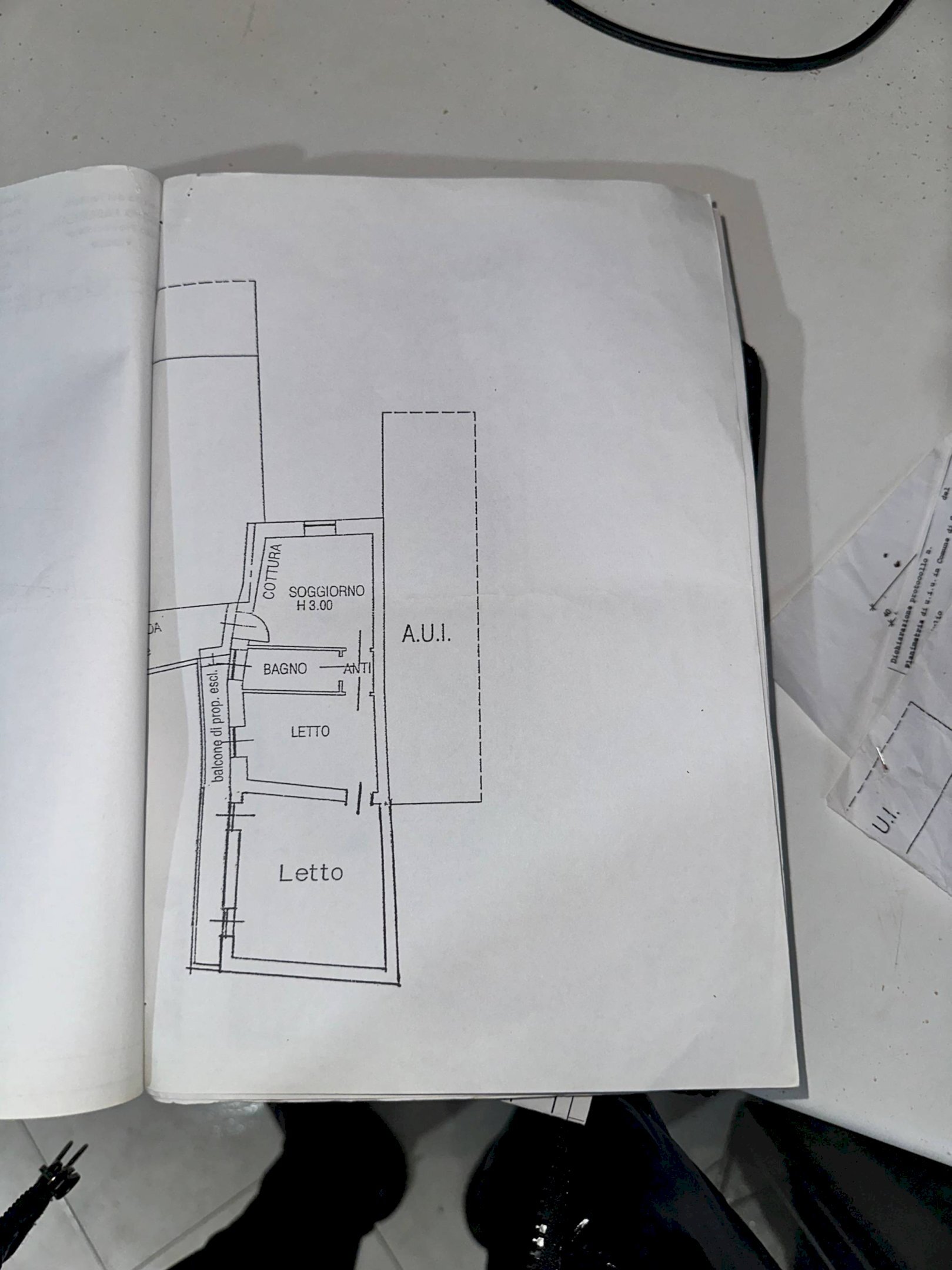 Trilocale via San Giulio, 74, Cassano Magnago - planimetria 1