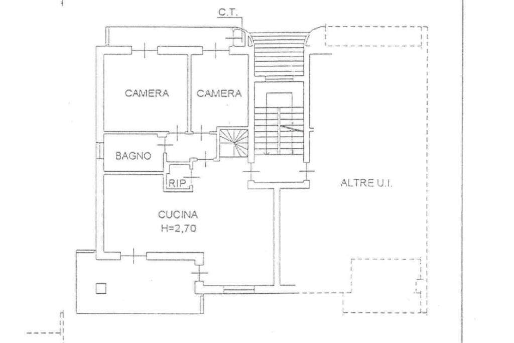 Four-room apartment Via Falcone e Borsellino, Castagnole Piemonte - floor plans 1