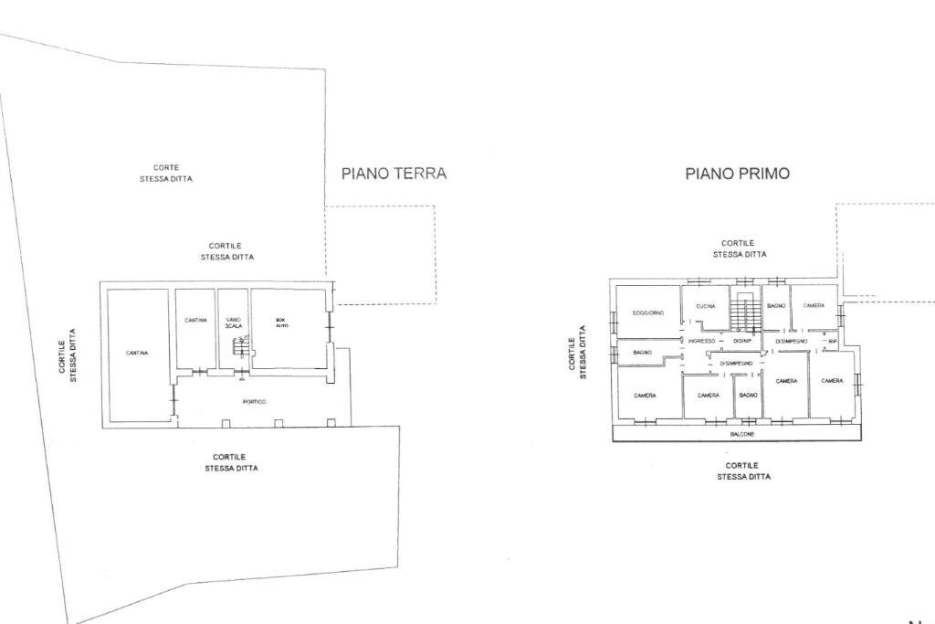 Villa Via salita alla Torre, Albugnano - planimetria 1