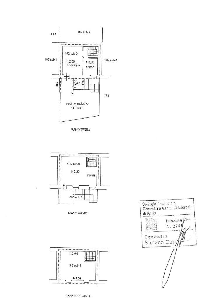 Casa indipendente Frazione Forotondo, Fabbrica Curone - planimetria 1