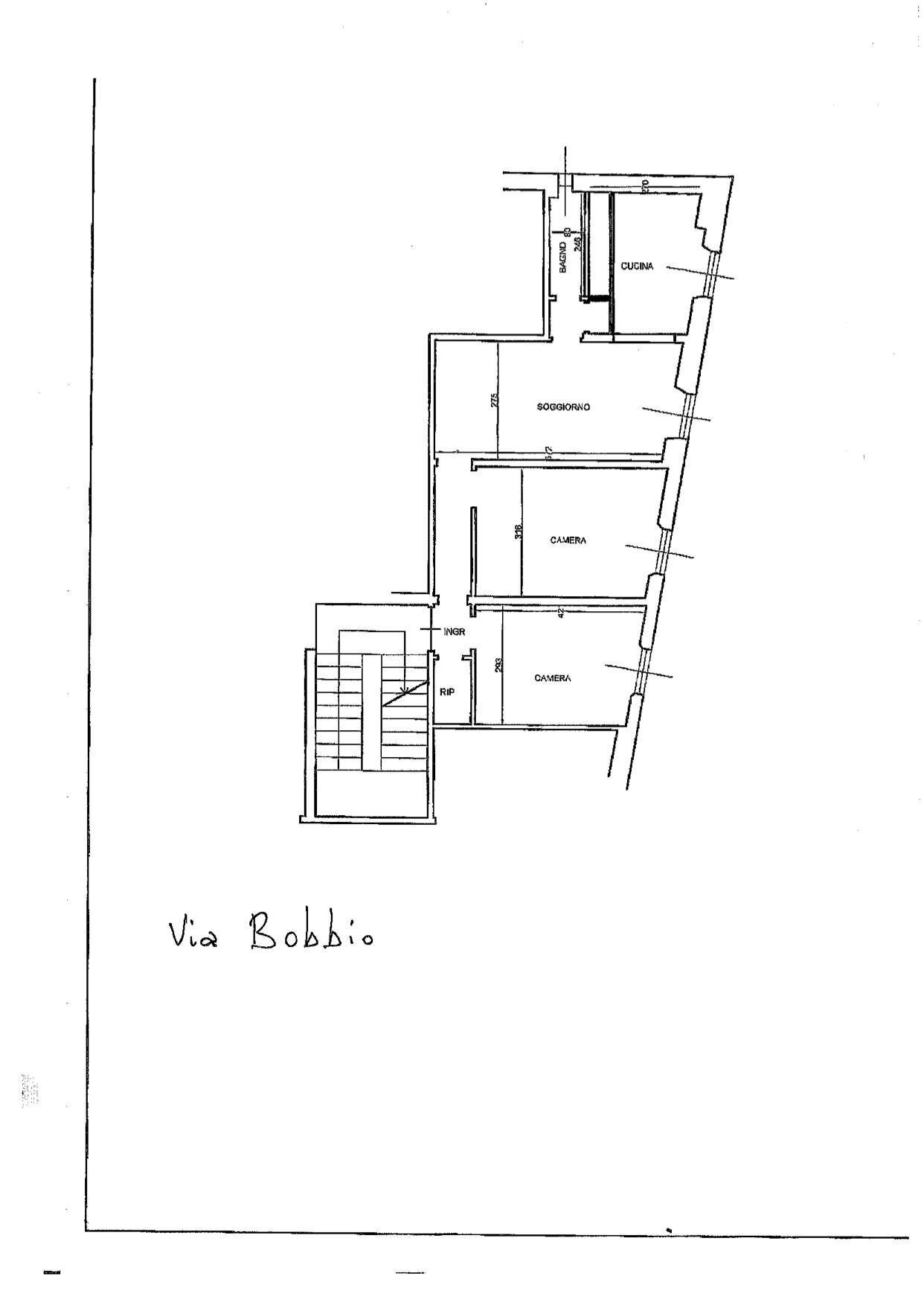 PLANIMETRIA - Appartamento Via Bobbio
 
21, Genova - planimetria 1