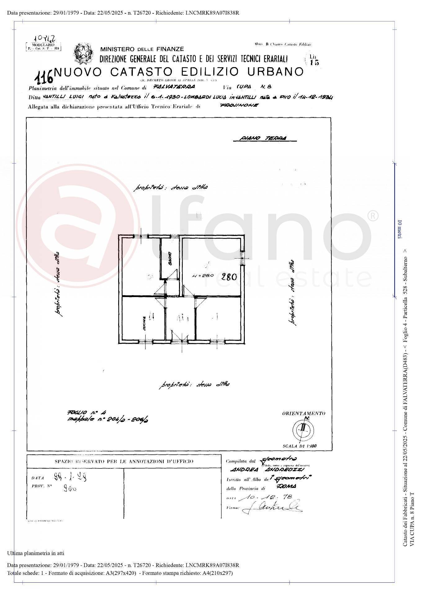 Foto 26 - Independent house Via Cupa, Falvaterra - floor plans 1
