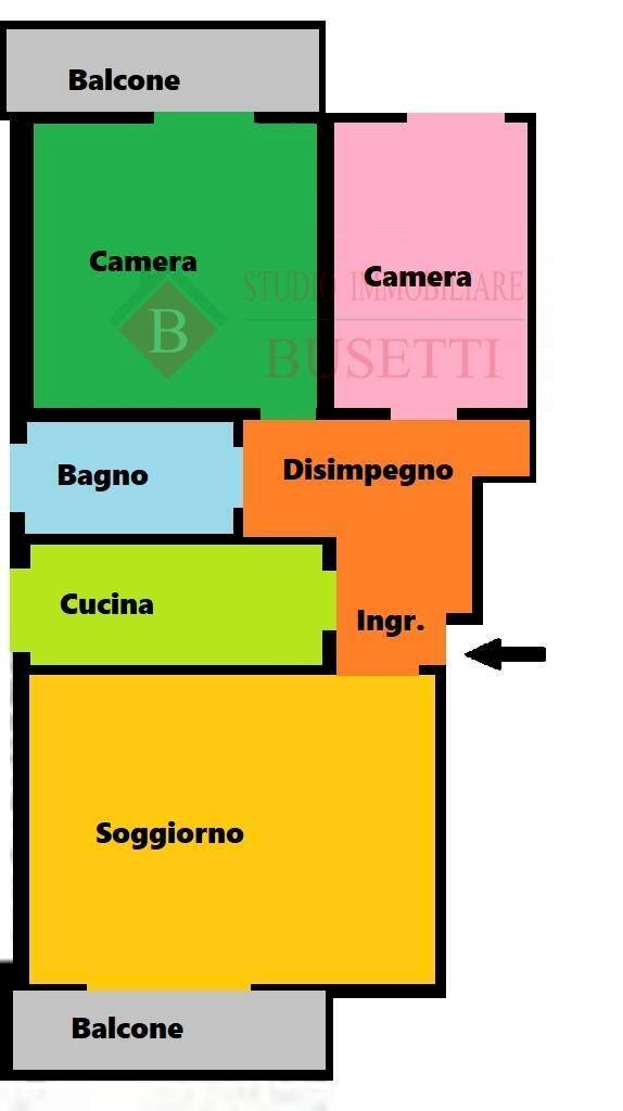 Foto 68 - Trilocale via Rescalda
 
2, Castellanza - planimetria 1