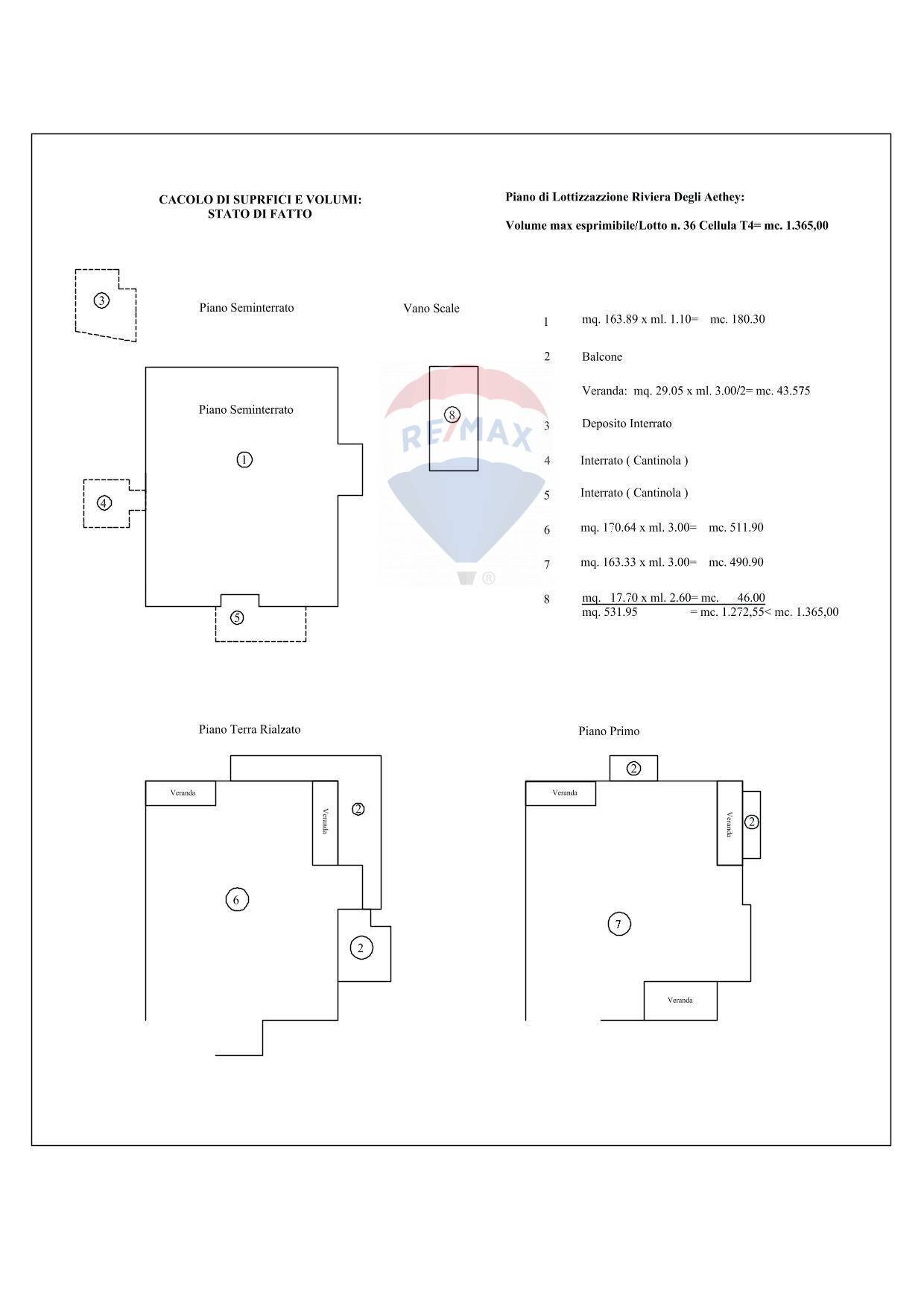 Pianta 2D - Villa Via Antonio Sforza
 
4, Otranto - floor plans 1