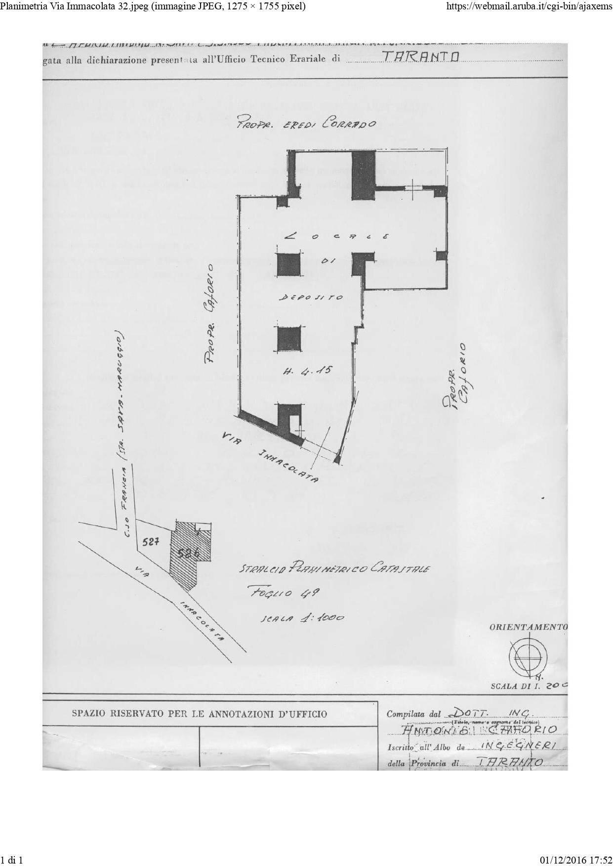 Foto 21 - Warehouse Via Immacolata
 
32, Sava - floor plans 1