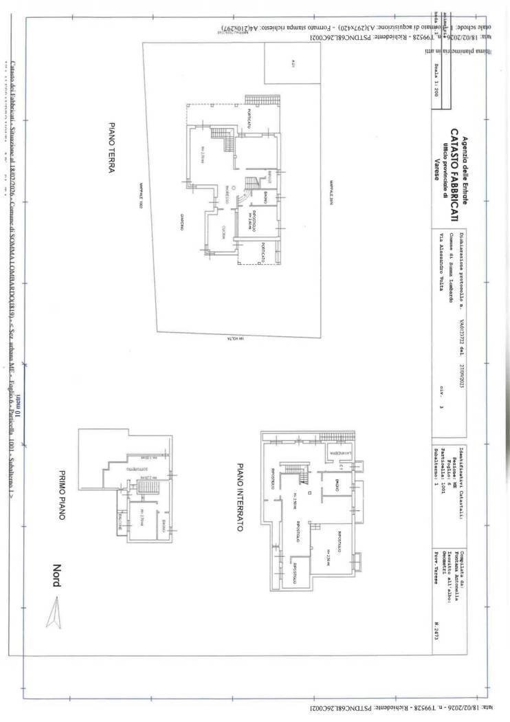 Villa via Alessandro Volta, 3, Somma Lombardo - floor plans 1