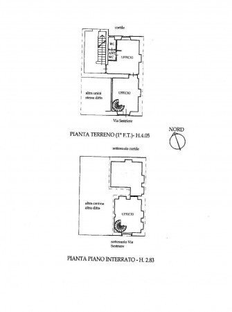 Office via Sestriere, 12, Torino - floor plans 1