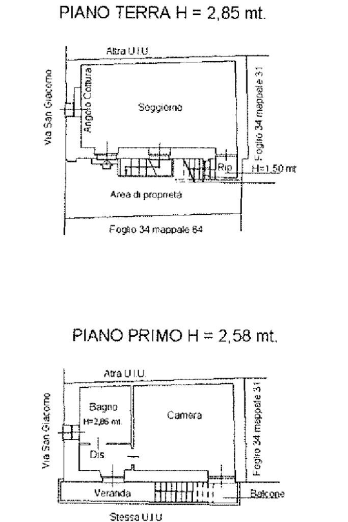 Casa semi indipendente Via san giacomo, Chieri - planimetria 1