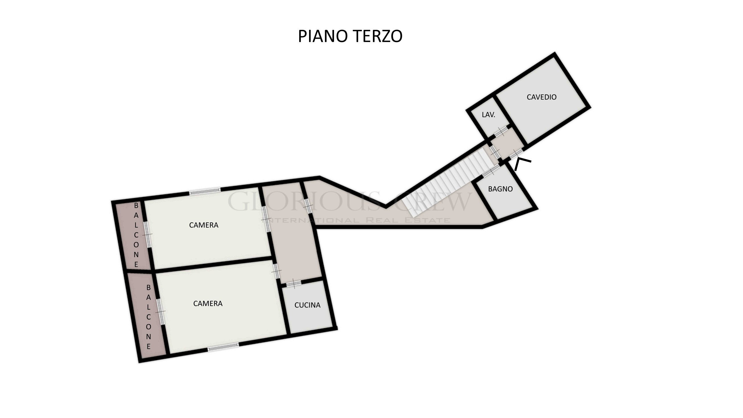 Foto 19 - Trilocale Via Santa Maria Fulcorina, Milano - planimetria 1