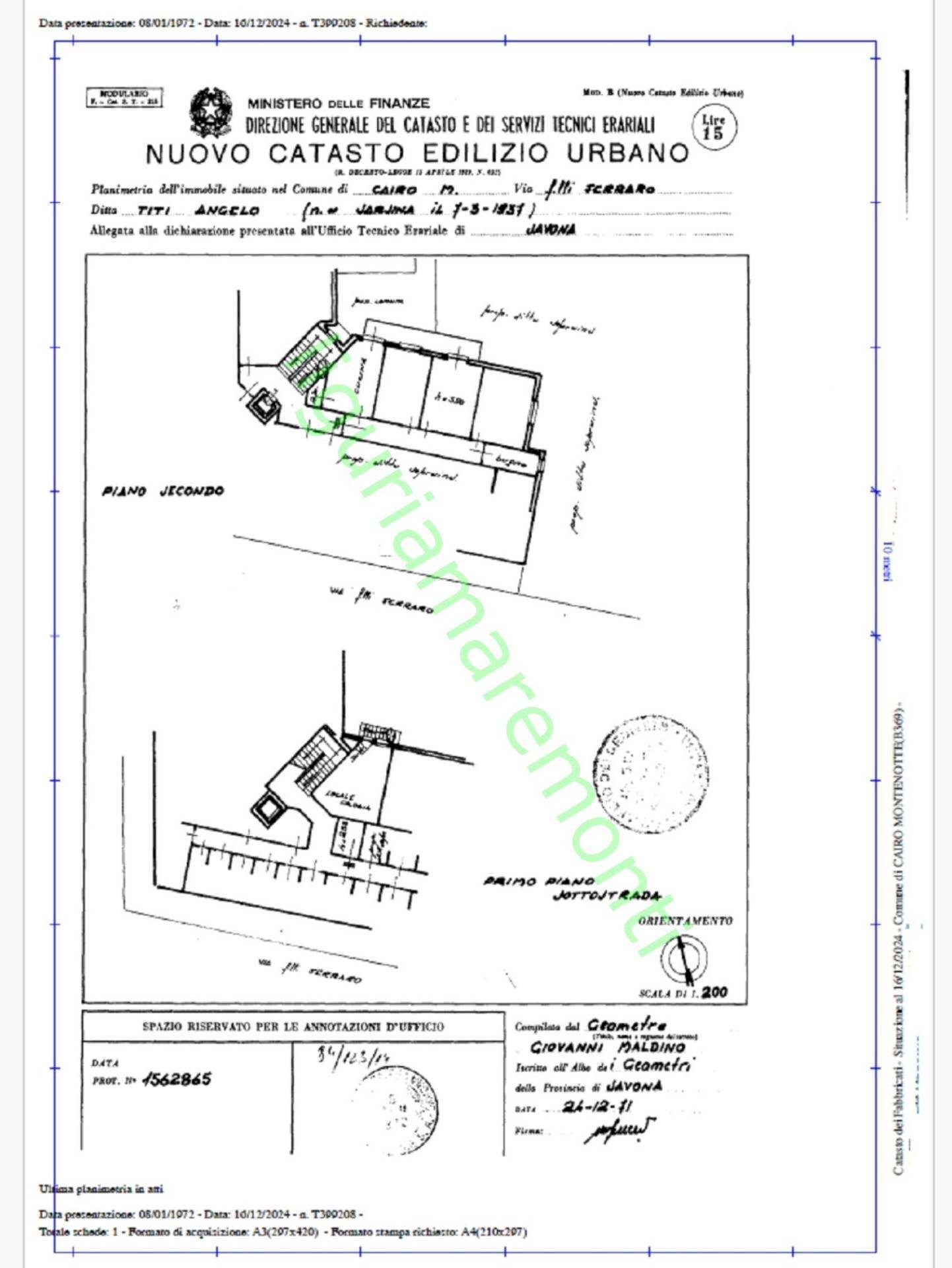 Foto 26 - Quadrilocale via fratelli ferraro
 
5, Cairo Montenotte - planimetria 1