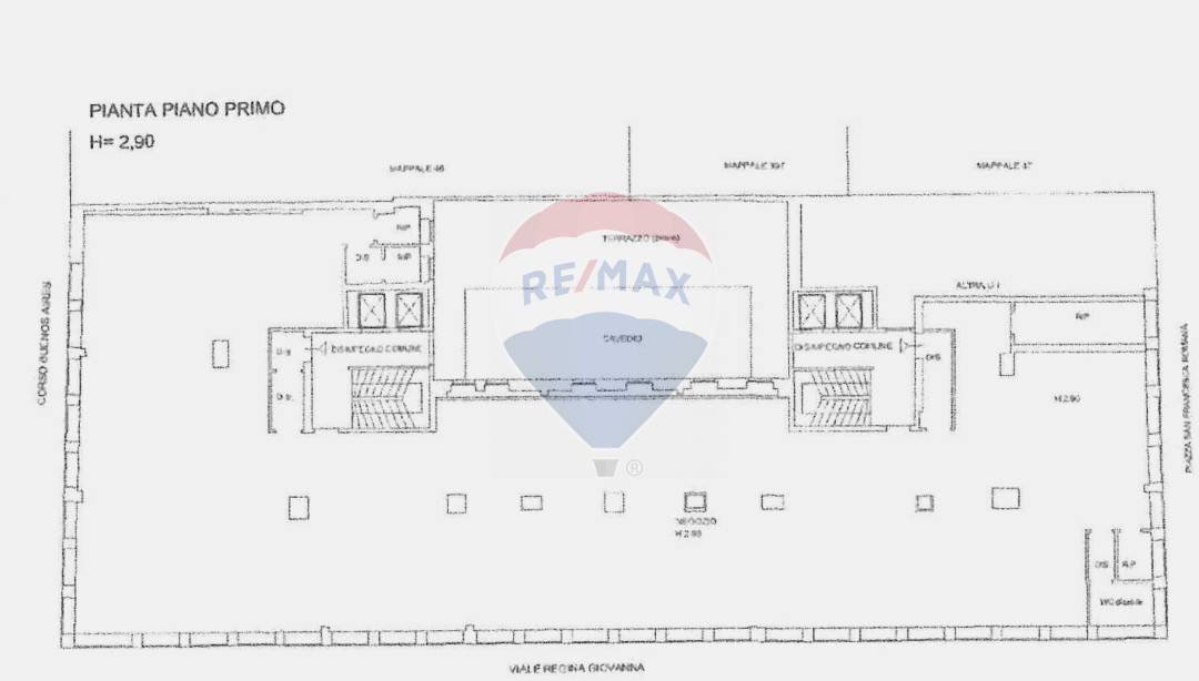 Pianta 2D - Ufficio Piazza Santa Francesca Romana
 
3, Milano - planimetria 1