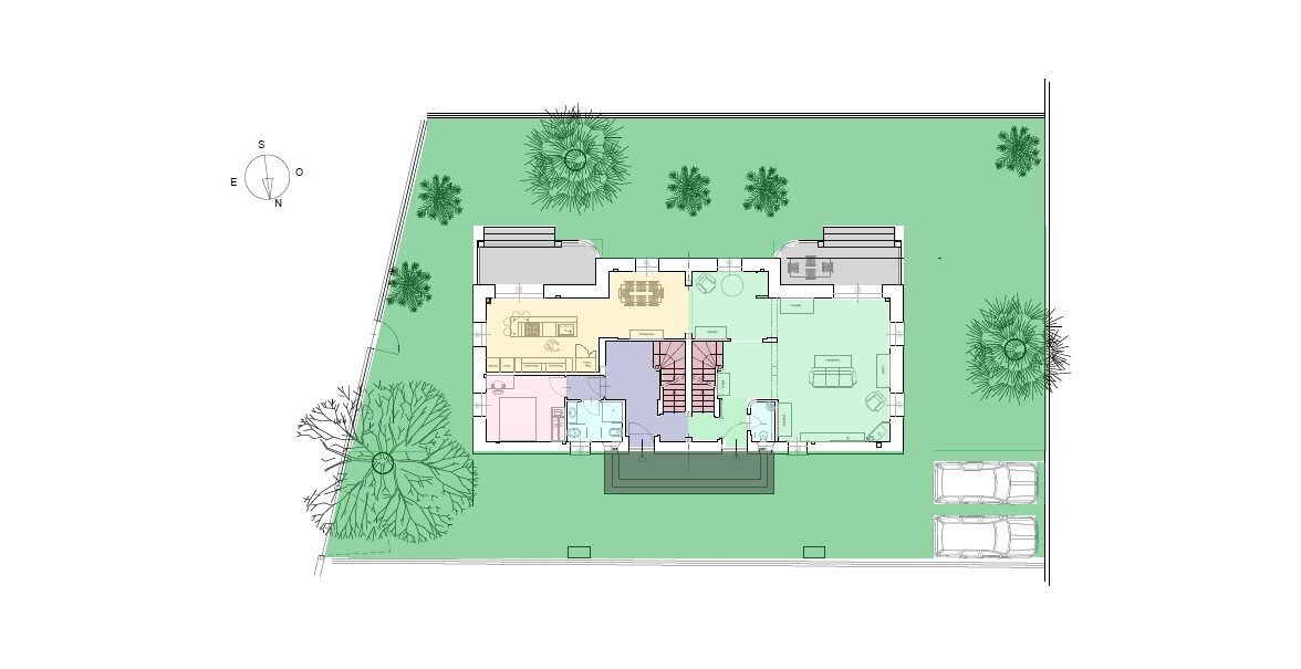 Villa Gallarate - floor plans 1