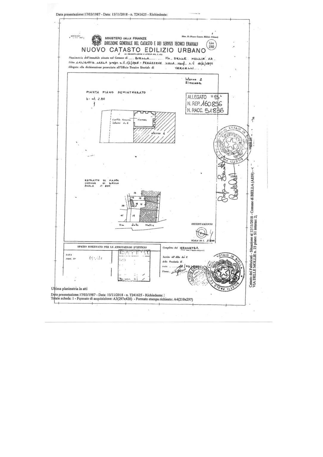 Terraced Villa via delle Mollie, 23, Biella - floor plans 1