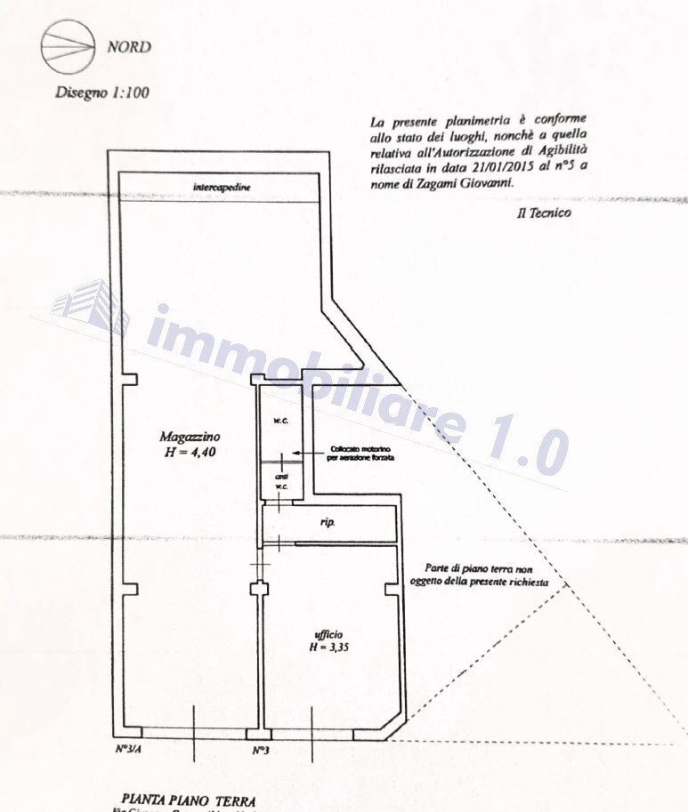 Negozio via Porta Palermo, Alcamo - planimetria 1