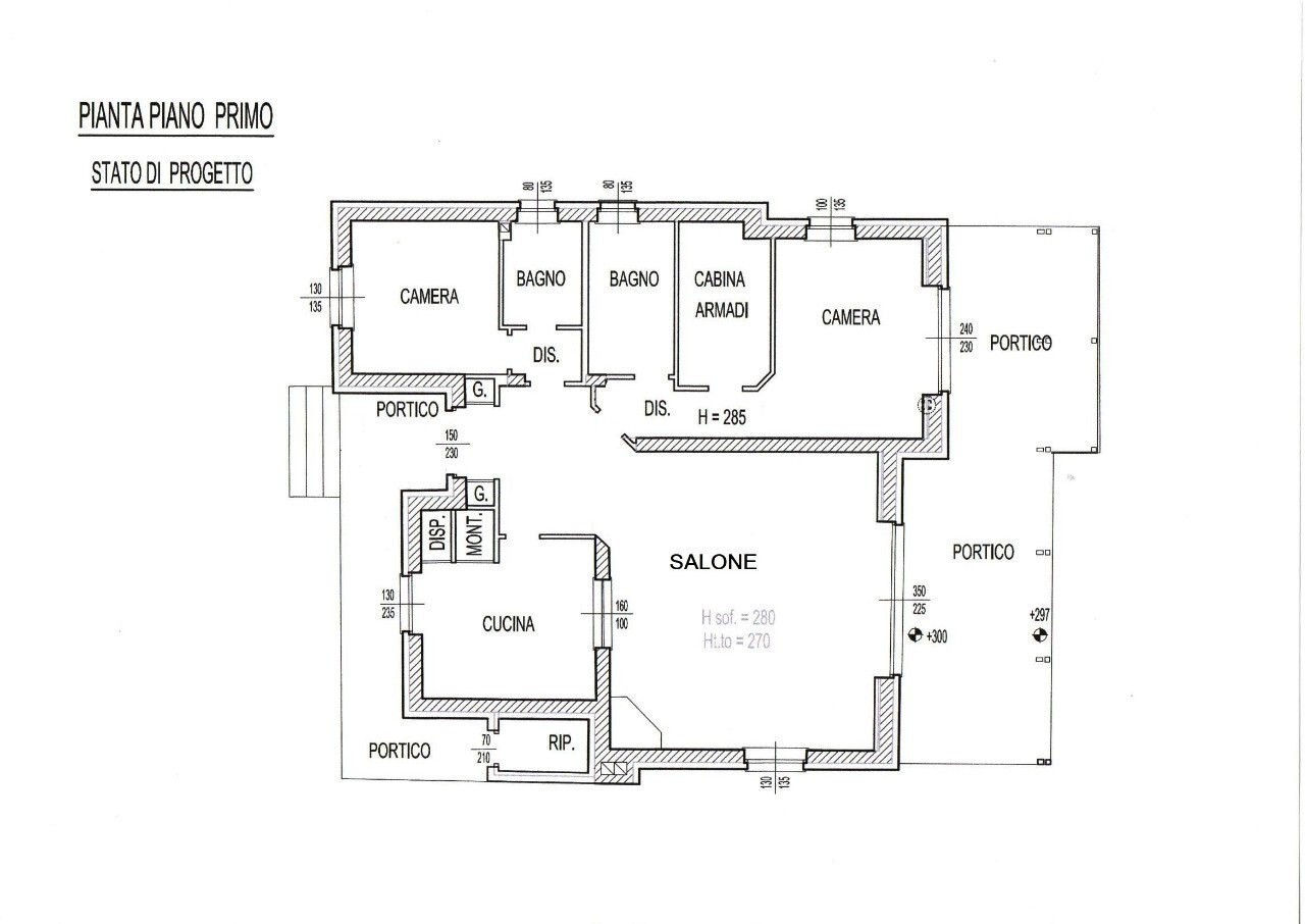 Villa Unifamiliare Rivergaro - planimetria 1