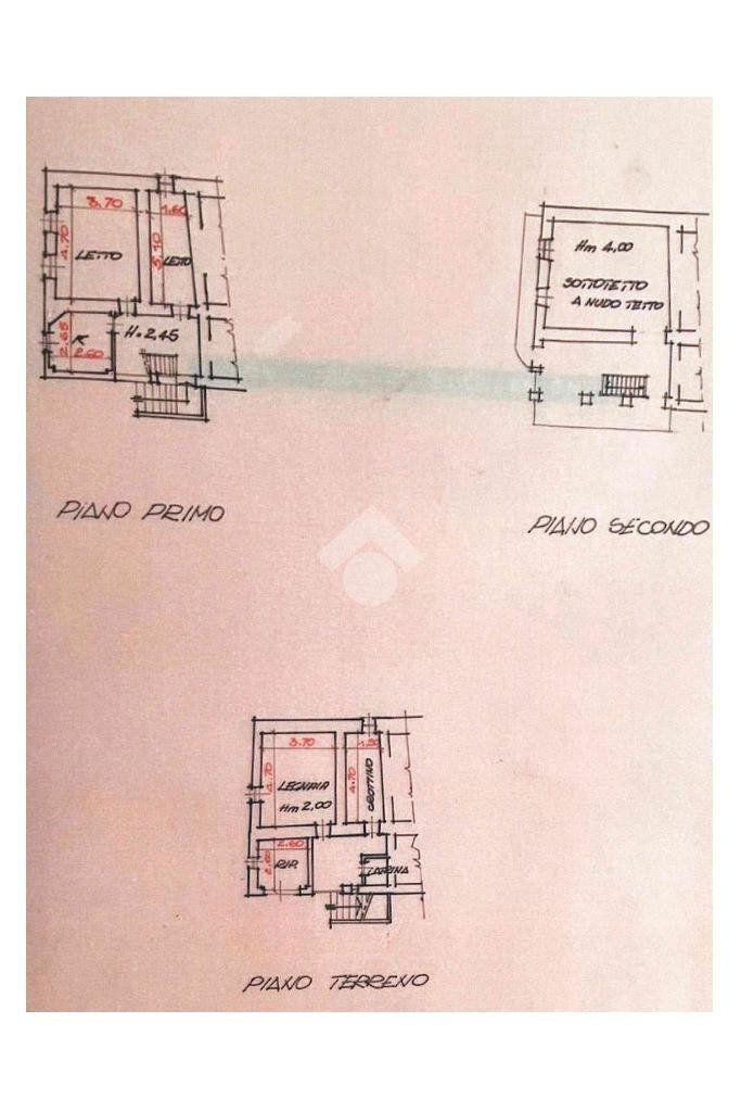 Casa semi indipendente Via Enrico Compagno, Rueglio - planimetria 1