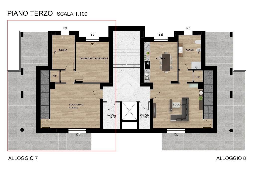 Apartment Via Giaveno, Rivalta di Torino - floor plans 1