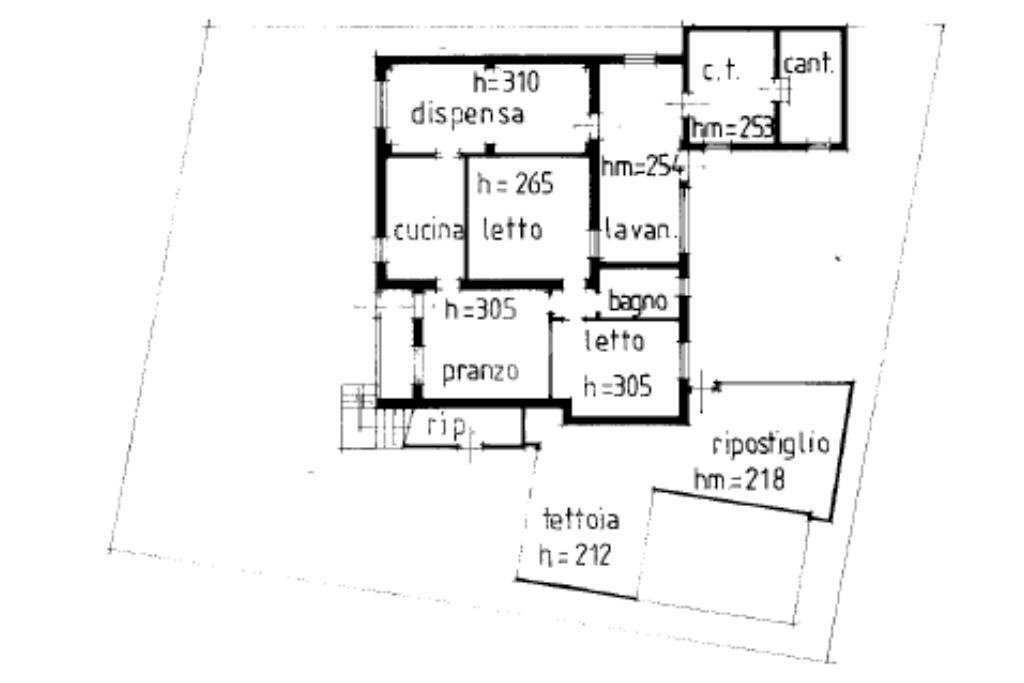 Quadrilocale Via Ragazzena, Cervia - planimetria 1