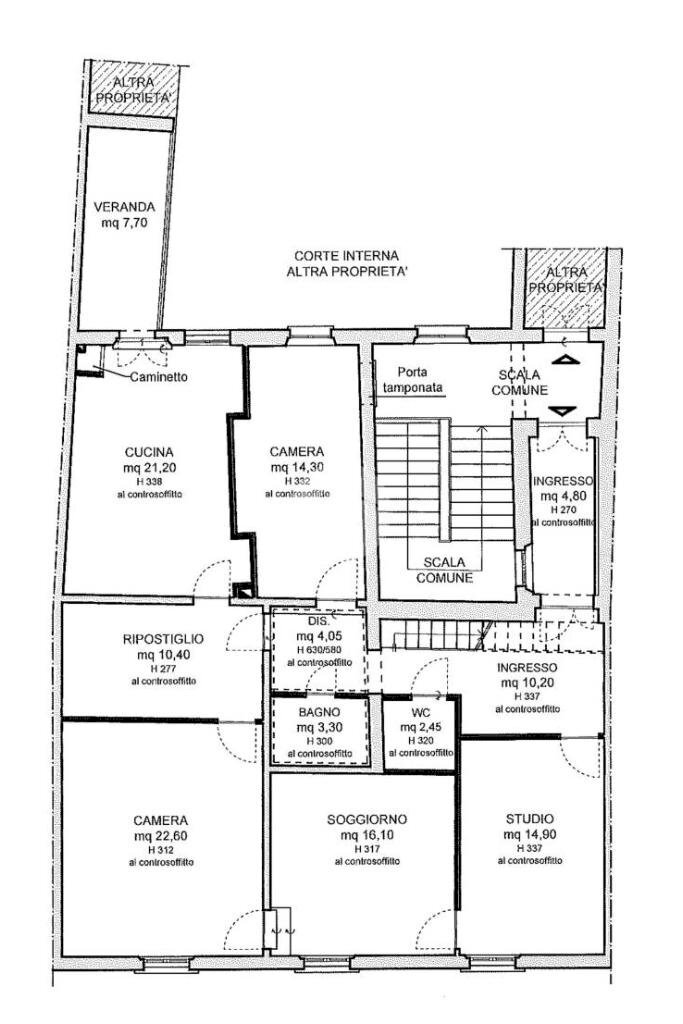 Appartamento Corso D' Augusto, Rimini - planimetria 1
