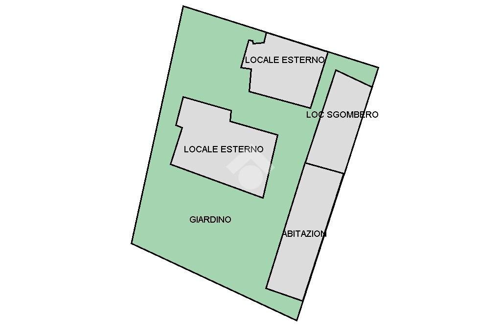 Rustico Strada Vicinale Santa Maria, Cassano Spinola - planimetria 1