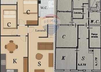 Pianta 2D - Appartamento Via Serravalle
 
16, Scicli - foto 5