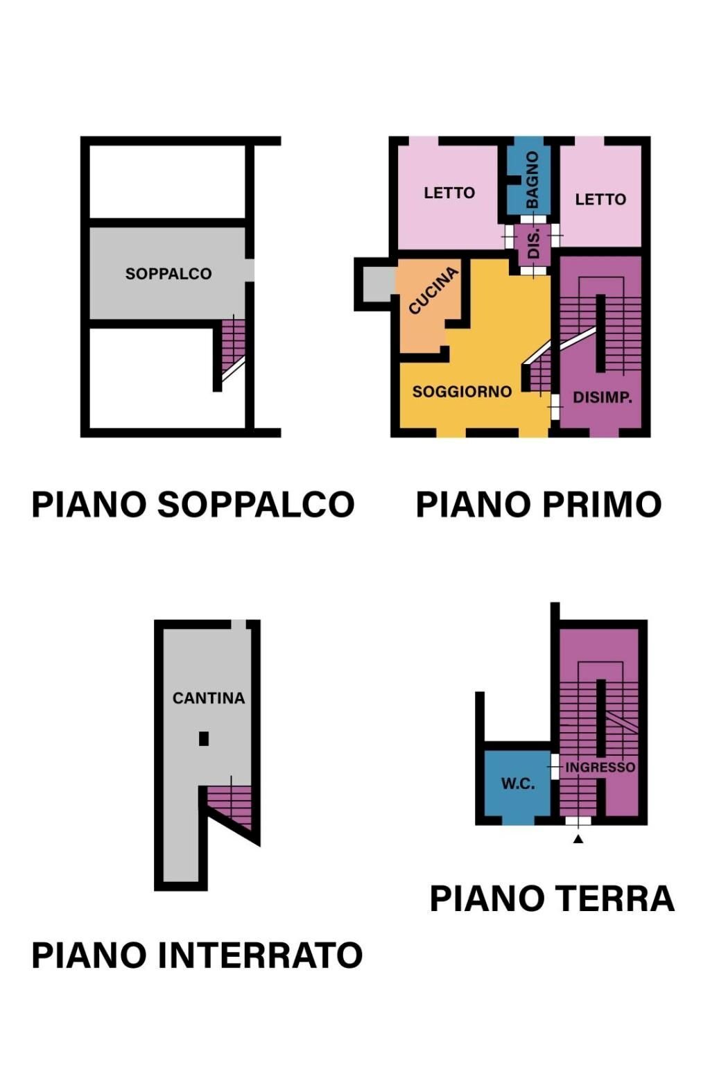 Appartamento viale Guglielmo Marconi, Castrocaro Terme e Terra del Sole - planimetria 1