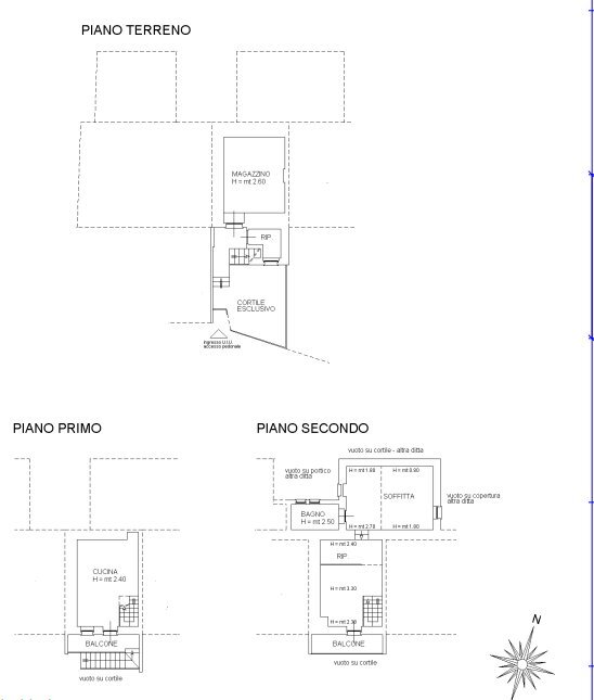 Baita Via Gabiola, 81, Barge - floor plans 1
