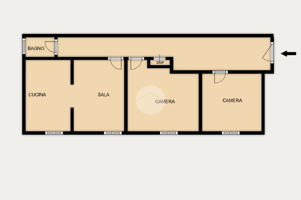 Apartment Via Sapello, Genova (neighborhood Prà) - floor plans 1