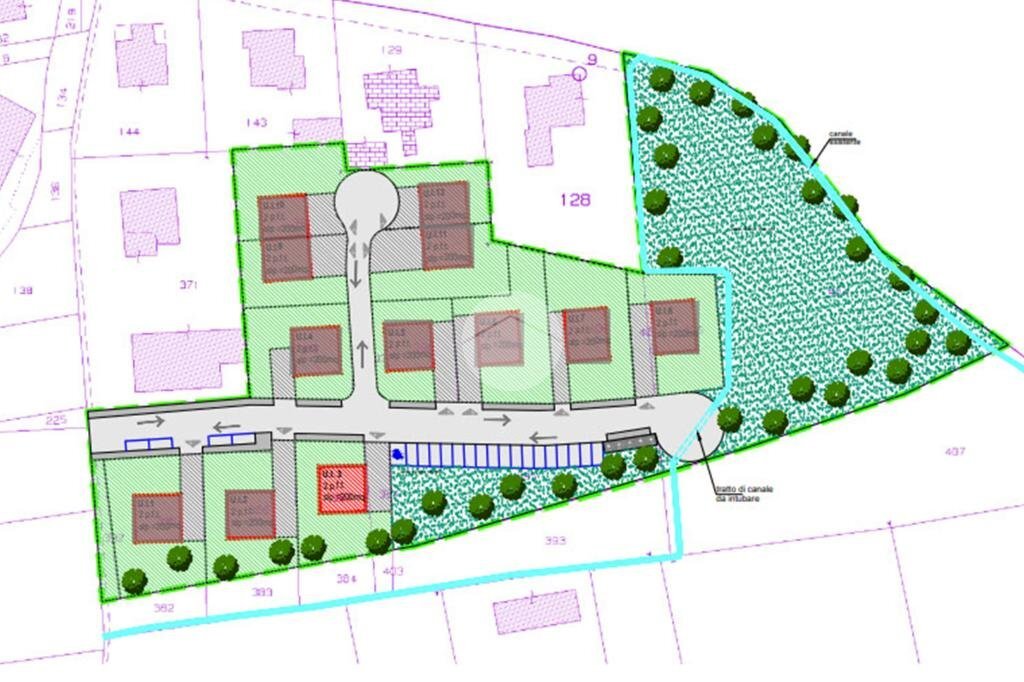 Terreno edificabile Stradale Risagliardo, Pinerolo - planimetria 1