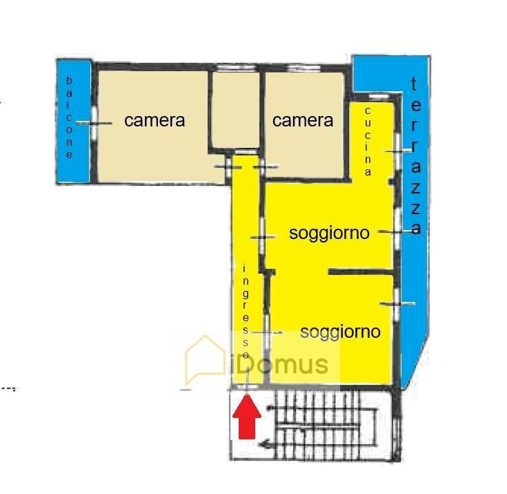 Foto 14 - Quadrilocale Piazza Sardegna, Pisa - planimetria 1