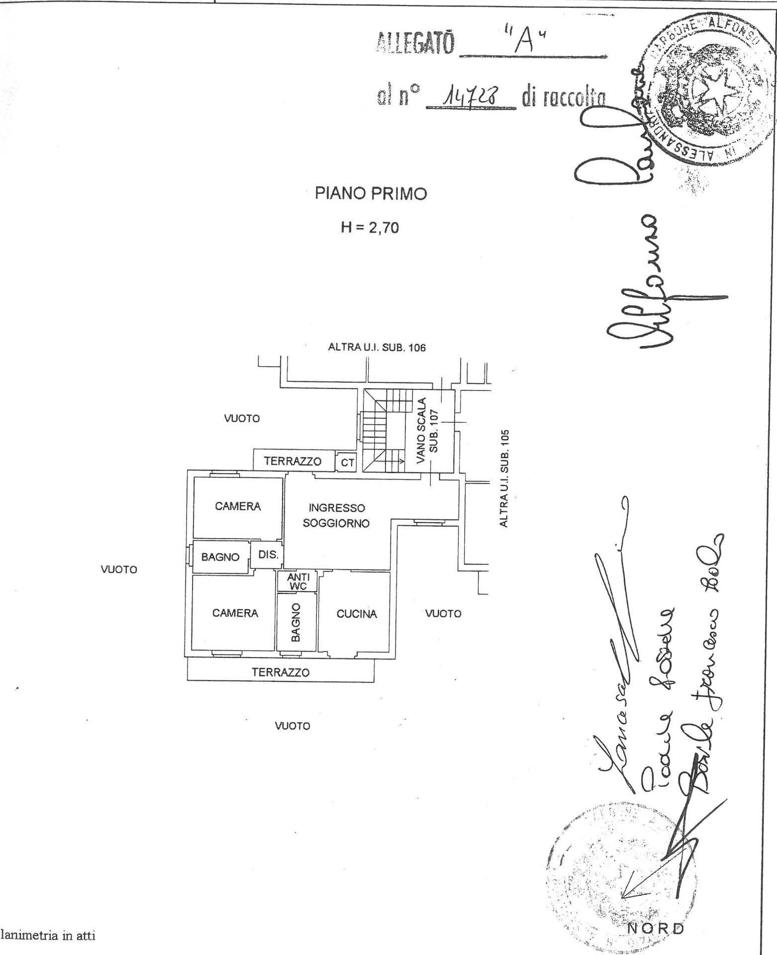 Foto 41 - Four-room apartment Castellazzo Bormida - floor plans 1