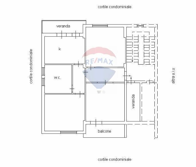 Pianta 2D - Trilocale Via Pulei
 
39, Mascalucia - planimetria 1