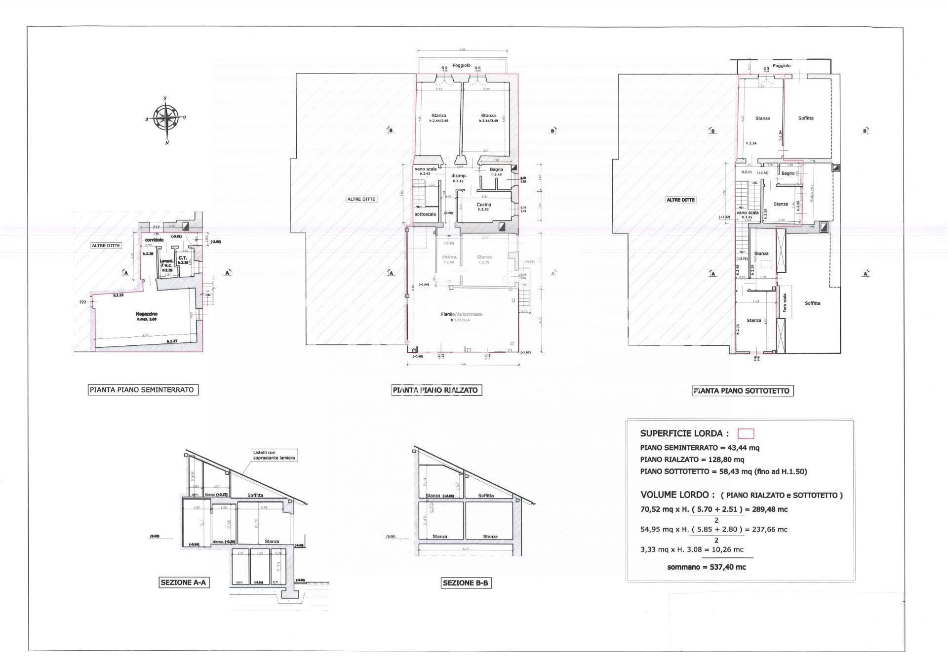 Foto 8 - Casa semi indipendente Via Belvedere, San Vito di Cadore - planimetria 1