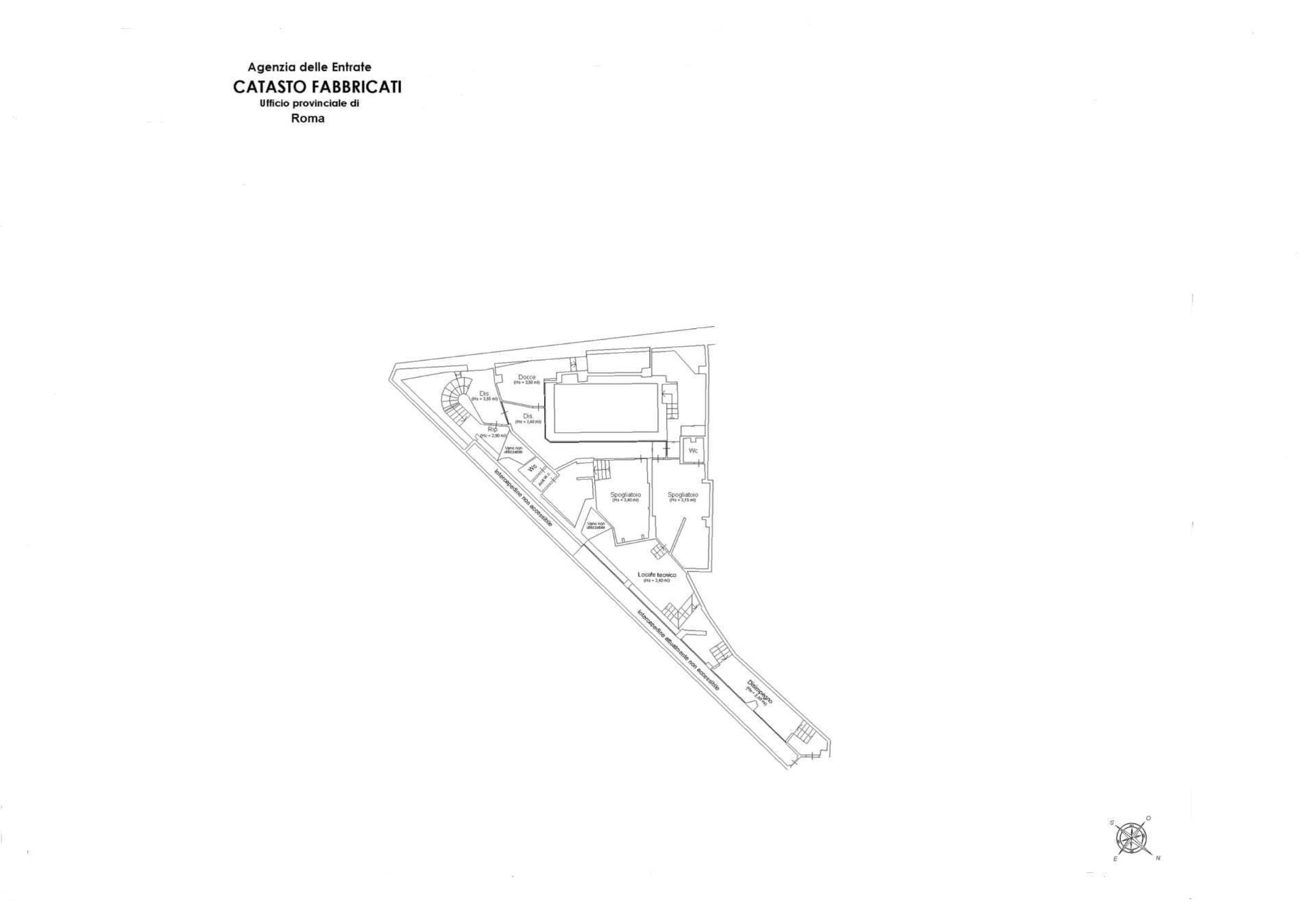 Foto 13 - Locale Commerciale Via Luigi Vittorio Bertarelli, Roma - planimetria 1