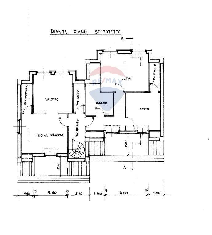 Pianta 2D - Appartamento via Giacomo Leopardi
 
19/A, Montenero di Bisaccia - planimetria 1