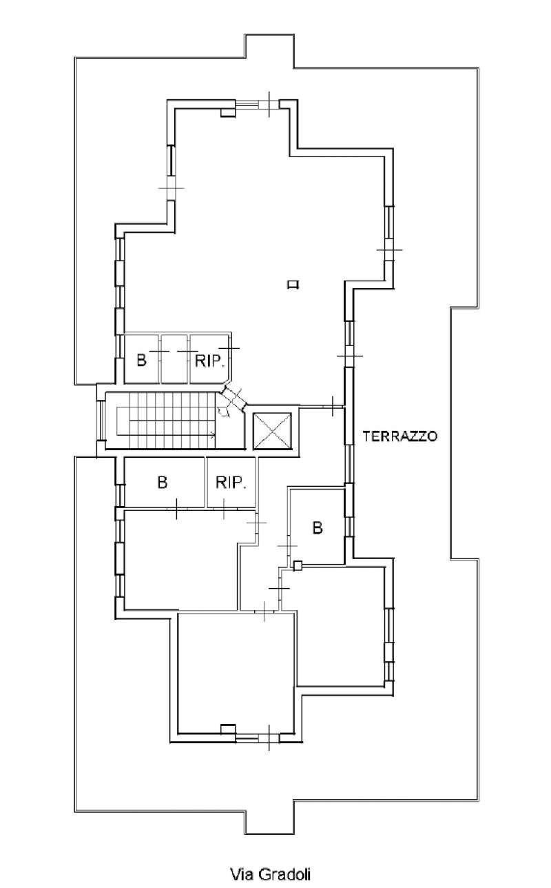 planimetria imm.le via gradoli sub.8_page-0001 - Attico via Gradoli, Roma - planimetria 1