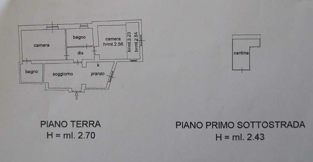Quadrilocale Gabicce Mare - planimetria 1