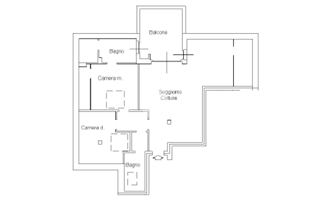Three-room apartment Via Gandhi, Vittuone - floor plans 1